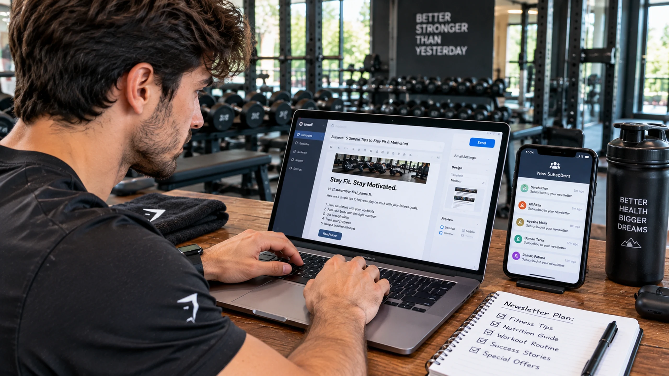 Building an email audience through consistent newsletters