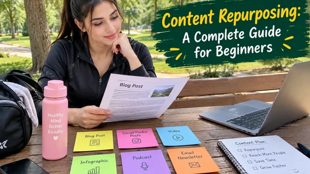 Content repurposing workflow turning one blog post into multiple formats