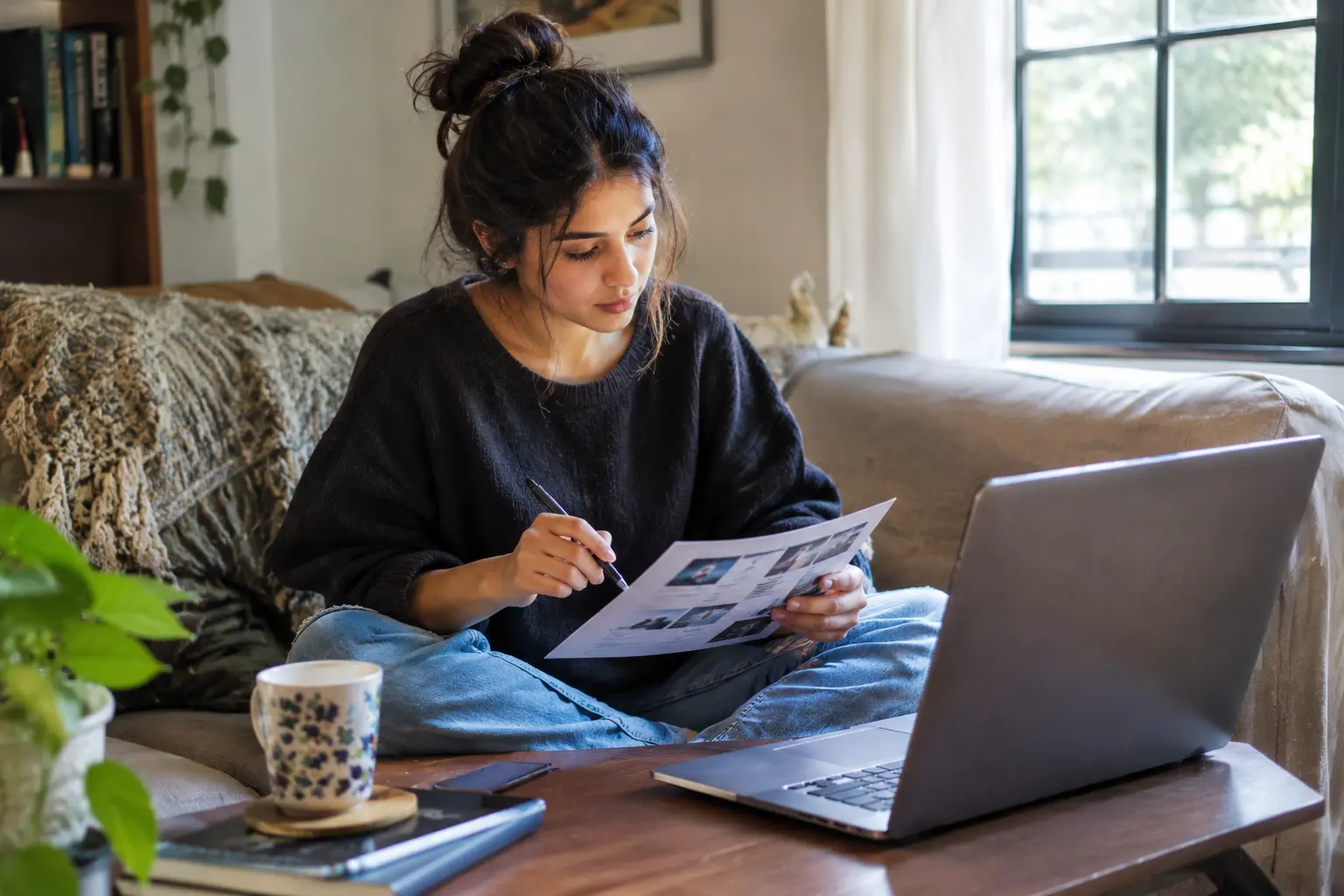 Reviewing portfolio samples before applying to copywriting jobs for beginners